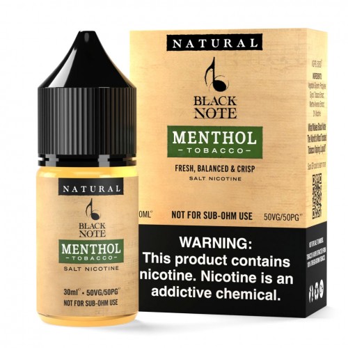 Black Note - Menthol Tobacco Salt 30ML (Menthol Tobacco)