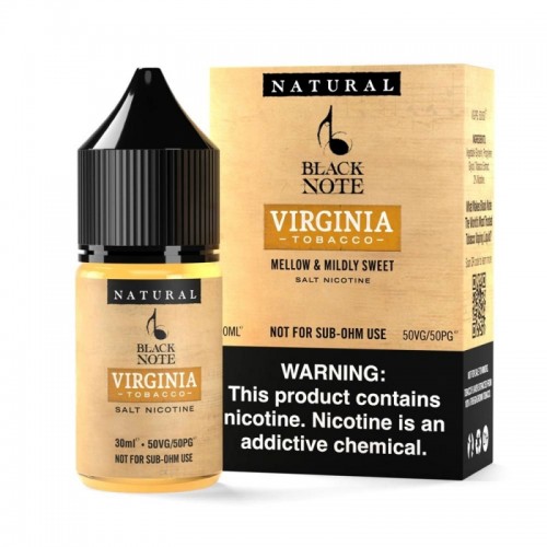 Black Note - Virginia Tobacco Salt 30ML (Sweet Tobacco)