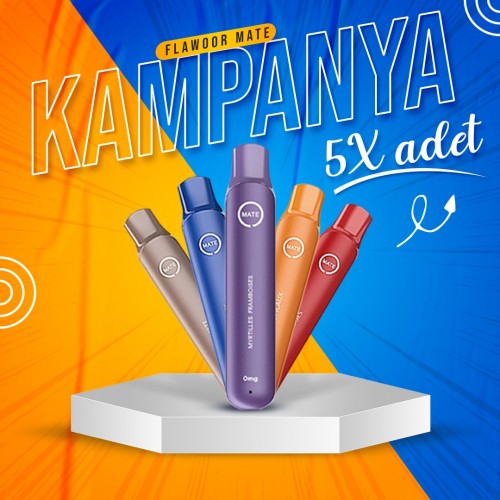 5 Adet Flawoor Mate 600 Disposable Puff Kampanyası