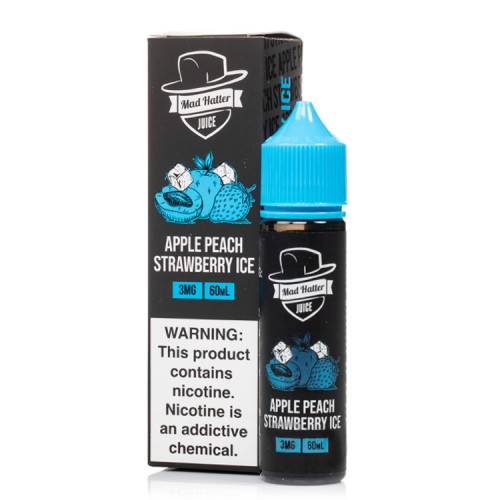 Mad Hatter Juice - Apple Peach Strawberry Ice (60mL) Liquid