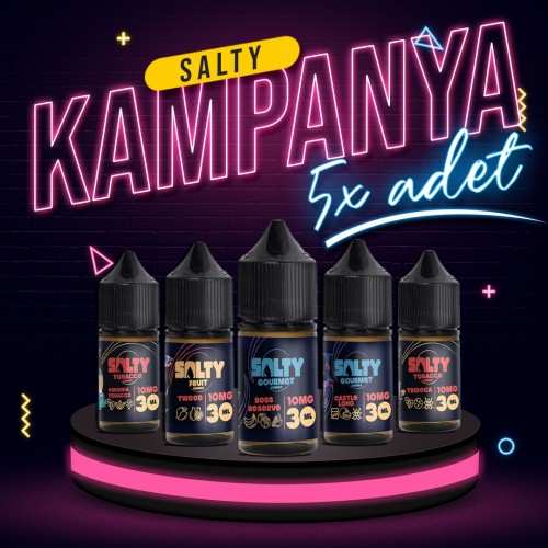 5 Adet Salty Salt 30ML Likit Kampanyası