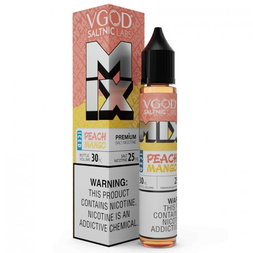 VGOD SaltNic - Peach Mango Mix Iced Salt Likit (30ML)