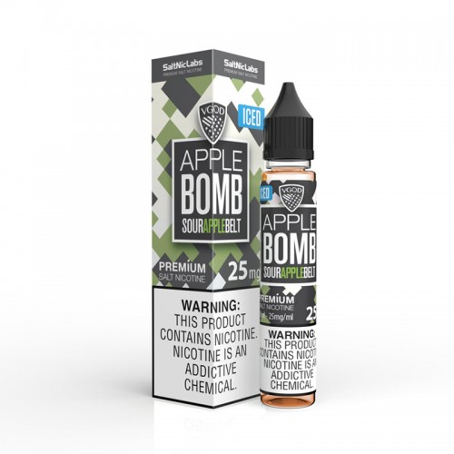 VGOD SaltNic - Apple Bomb ICED Salt Liquid (30ML)