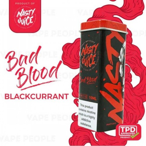 Nasty Juice - Bad Blood 10ml (Frenk Üzümü-Nane)