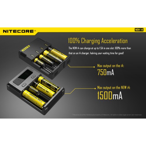 Nitecore Intellicharger New i4 Li-ion 18650 Pil Şarj Aleti